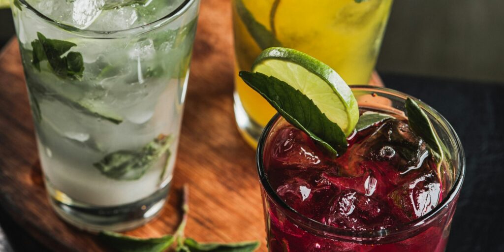 highballs refrescantes com whisky